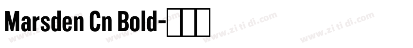 Marsden Cn Bold字体转换 Marsden Cn Bold字体转换